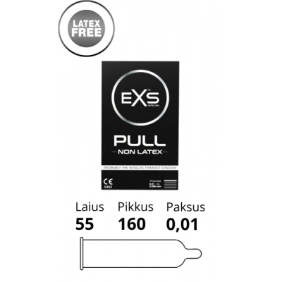 EXS PULL - ULTRA THIN NON-LATEX CONDOMS 3 tk.