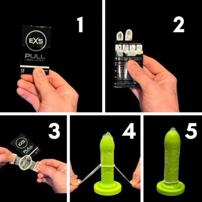 EXS PULL - ULTRA THIN NON-LATEX CONDOMS 3 tk.