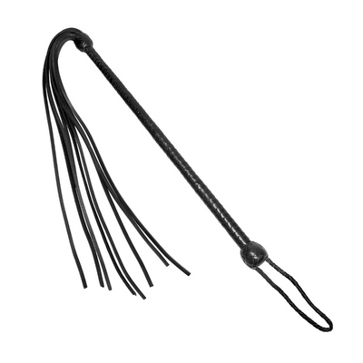LONG HANDLED GENUINE LEATHER WHIP