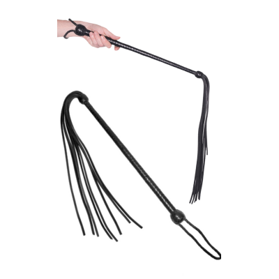 LONG HANDLED GENUINE LEATHER WHIP