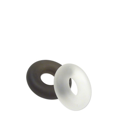 STUD RINGS WHITE/BLACK 2 pcs.