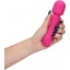 ULTRA SOFT SILICONE DOUBLE-SIDED WAND VIBRATOR - PRESTONE PINK