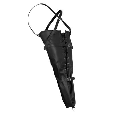 LACE-UP FULL SLEEVE ARM RESTRAINT - BLACK