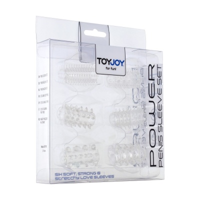 POWER PENIS SLEEVE SET CLEAR