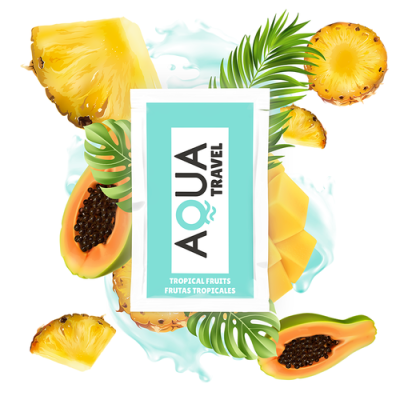 TROPICAL FRUITS 6 ML WATERBASED FLAVORED LUBRICANT AQUA TRAVEL