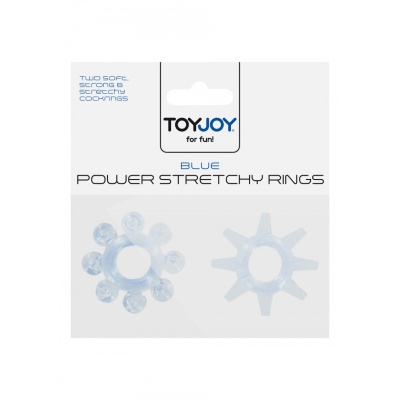 POWER STRETCHY RINGS BLUE 2PCS