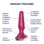 SATISFYER PLUG-ILICIOUS 2 BLUETH+APP berry