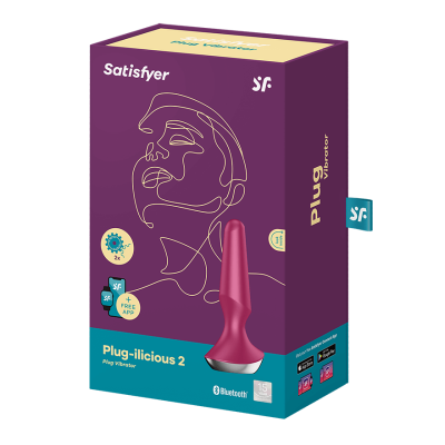 SATISFYER PLUG-ILICIOUS 2 BLUETH+APP berry