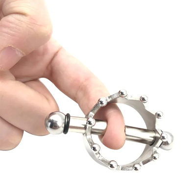 STEEL MAGNETIC CROWN NIPPLE CLAMPS (2PCS)
