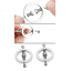 STEEL ROUND NIPPLE CLAMPS (2PCS)
