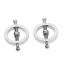 STEEL ROUND NIPPLE CLAMPS (2PCS)