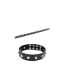 NECK COLLAR WITH STUDS BLACK