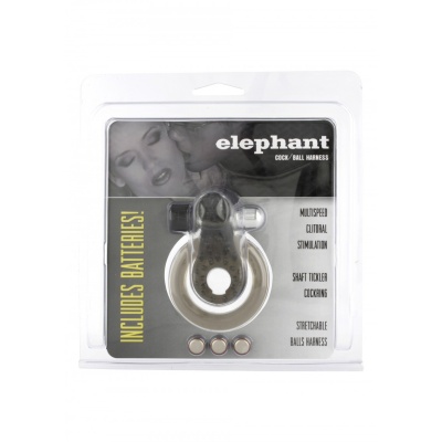 COCK&BALL RING ELEPHANT JELLY VIB