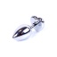 EXCLUSIVITY ANAL PLUG SILVER/PINK HEART SMALL