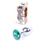 EXCLUSIVITY ANAL PLUG SILVER/GREEN SMALL