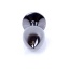 EXCLUSIVITY ANAL PLUG BLACK/WHITE SMALL