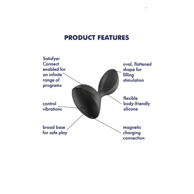 SATISFYER SWEET SEAL BLACK BLUETH+APP SATISFYER SWEET SEAL BLACK BLUETH+APP
