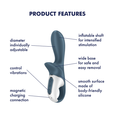 AIR PUMP BOOTY 2 INFLATABLE ANAL VIBRATOR - SATISFYER