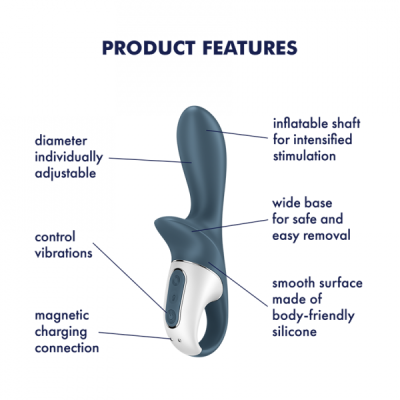 AIR PUMP BOOTY 2 INFLATABLE ANAL VIBRATOR - SATISFYER