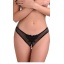 INDRA CROTCHLESS BEADED THONG S/M BLACK