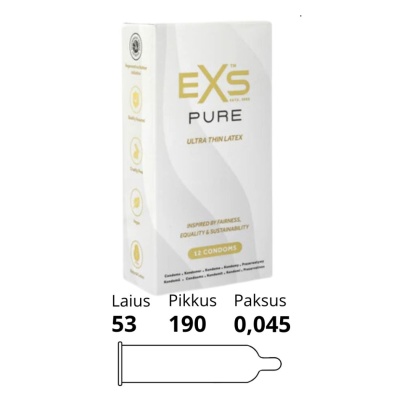EXS PURE THIN CONDOMS 12 TK