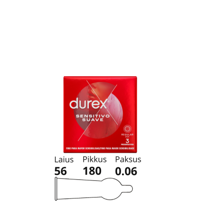 DUREX SENSITIVO SUAVE 3pcs