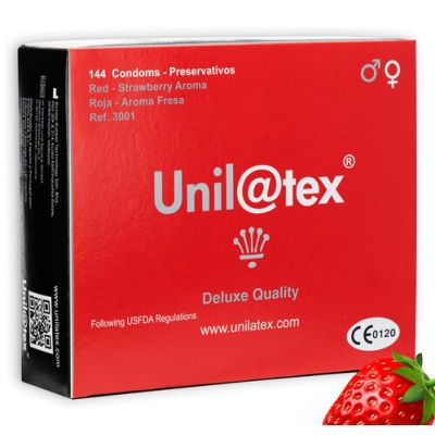 UNILATEX RED / STRAWBERRY BOX 144pcs