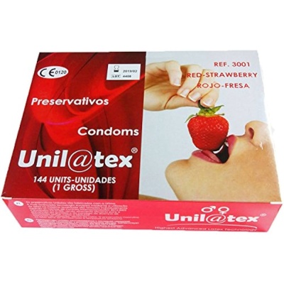 UNILATEX RED / STRAWBERRY BOX 144pcs