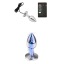 STEEL ELECTRO BUTTPLUG WITH CONTROL FIXX