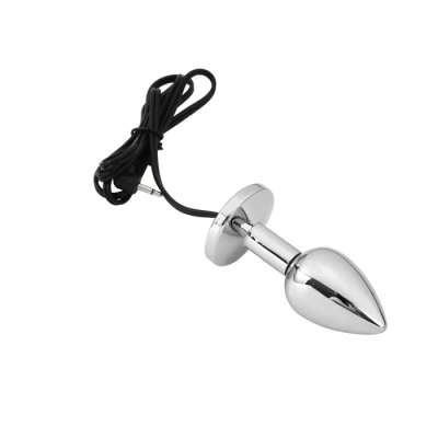 STEEL ELECTRO BUTTPLUG WITH CONTROL FIXX