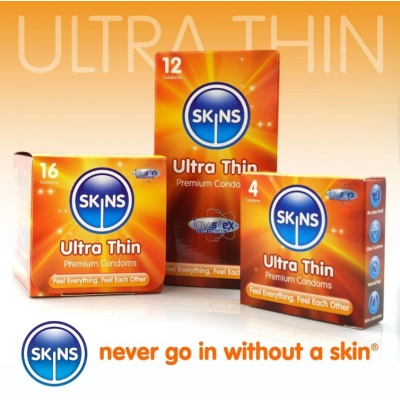 SKINS CONDOMS ULTRA THIN 4pcs