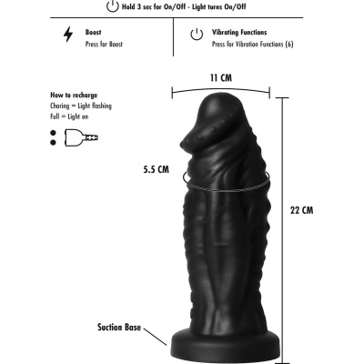 EXTREME VIBRATING DEVIL MONSTER DILDO