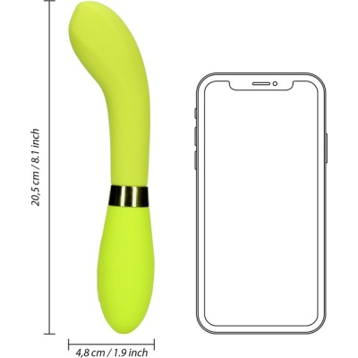 SILICONE G-SPOT VIBRATOR - LIME
