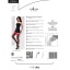 PASSION STOCKINGS BLACK/RED ST004