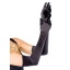 EXTRA LONG SATIN GLOVES OS black