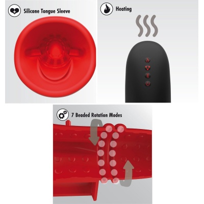 FUSION X BEADED TONGUE MASTURBATOR