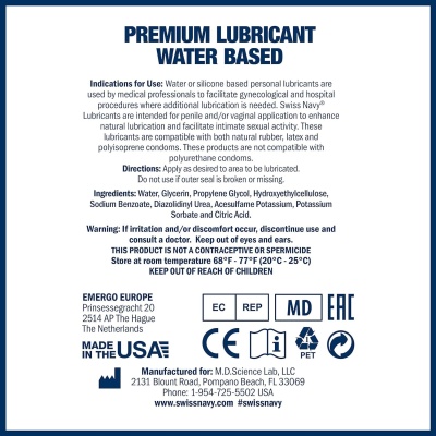SWISS NAVY WATER 237 ML
