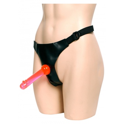 CROTCHLESS STRAP ON HARNESS + 2 DONGS
