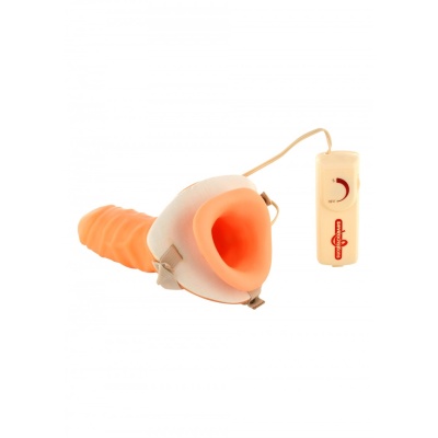 STRAP-ON VIBRATING HOLLOW EXTENDER