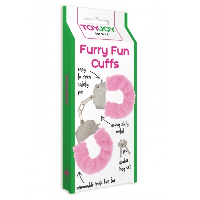FURRY FUN CUFFS PINK PLUSH