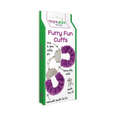 FURRY FUN CUFFS PURPLE PLUSH