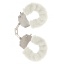 FURRY FUN CUFFS WHITE PLUSH