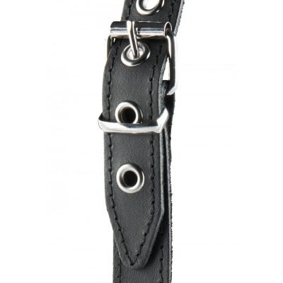 RUBBER BALL GAG ON LEATHER STRAP