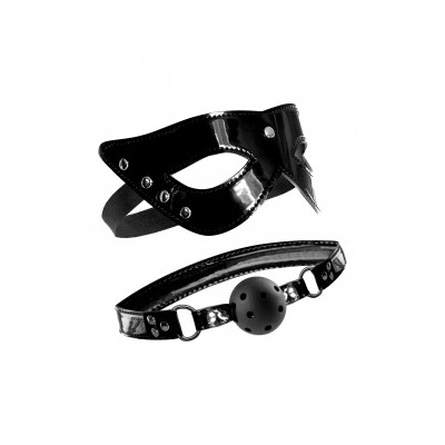 FFLE MASQUERADE MASK & BALL GAG