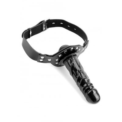 FF BALL GAG WITH DILDO BLACK