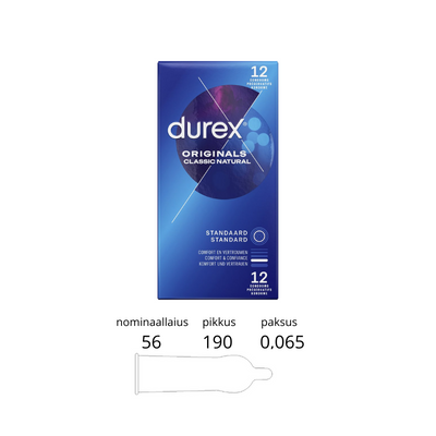 DUREX CLASSIC NATURAL 12 PCS