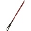 WOVEN LEATHER RIDING CROP RED