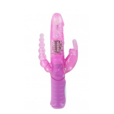 DUAL PLEASURE SLIMLINE RABBIT PINK