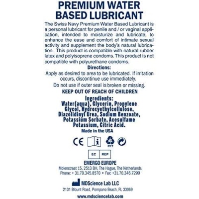 SWISS NAVY WATER 946 ML
