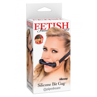 SILICONE BIT GAG BLACK